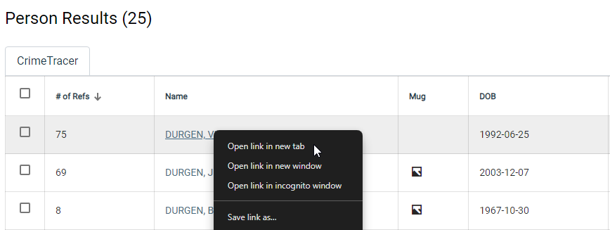 Right Clicking a Link Image